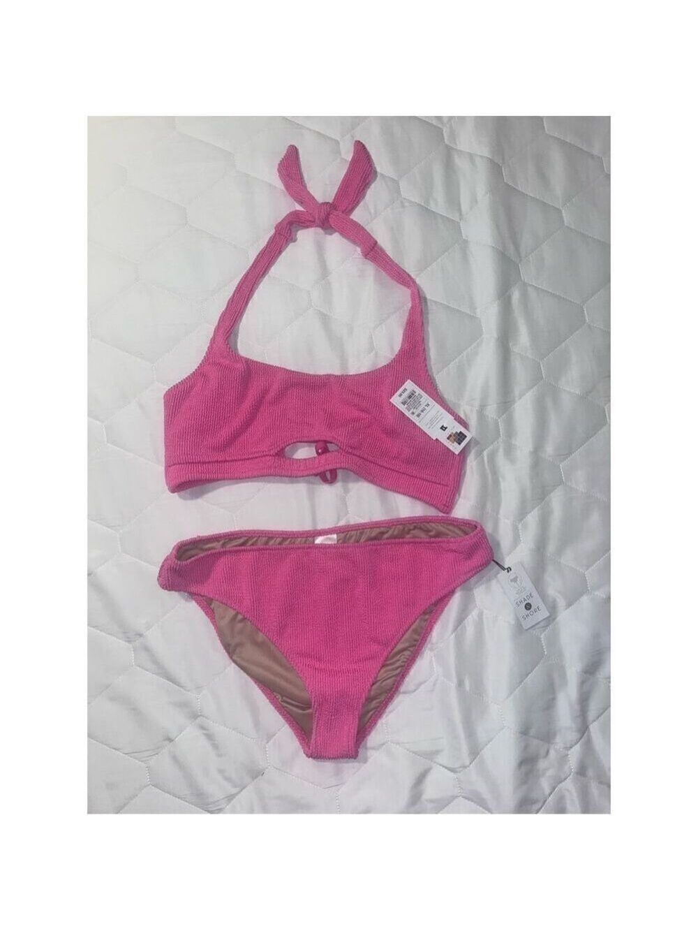 Shade & Shore 2 piece hot pink bikini size xl. 16-18